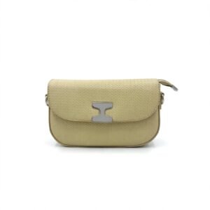 beige woven bag
