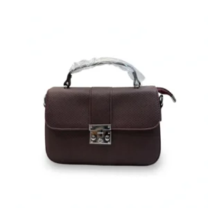 brown handbag studio