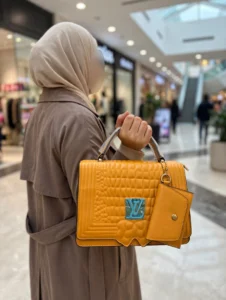 Yellow Girls Purse mustard quilted handbag mall