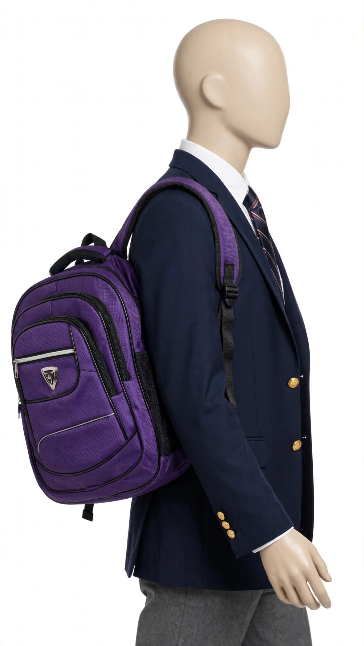 purple backpack mannequin 1 purple backpack mannequin 1
